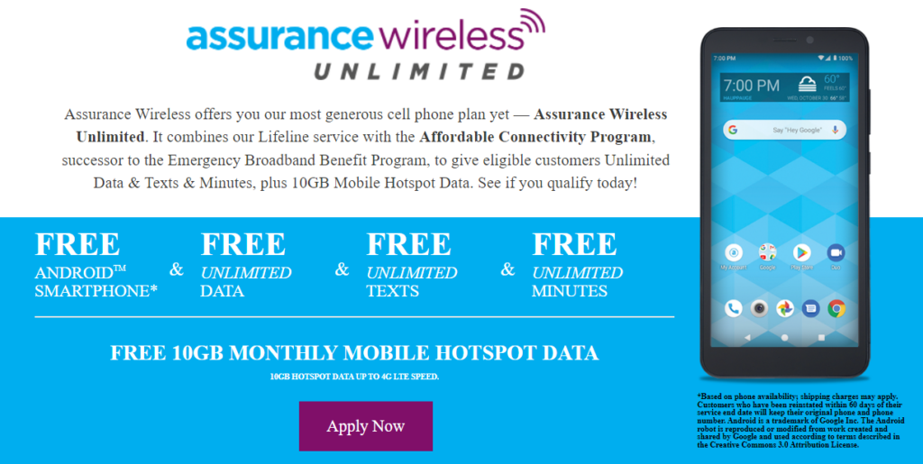 Assurance Wireless Free Government Phones What You Should Know BenefitProgramInfo