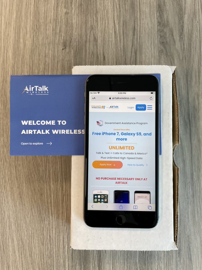 AirTalk Wireless free phone in Mississippi