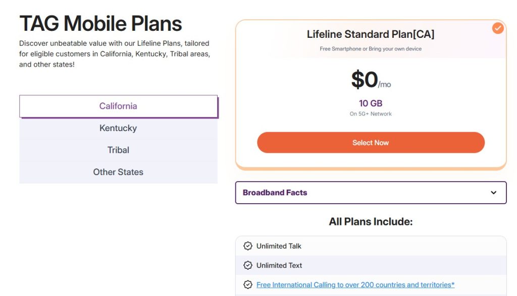 tag mobile plan