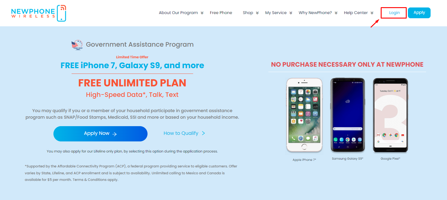 NewPhone Wireless Login What You Should Know BenefitProgramInfo