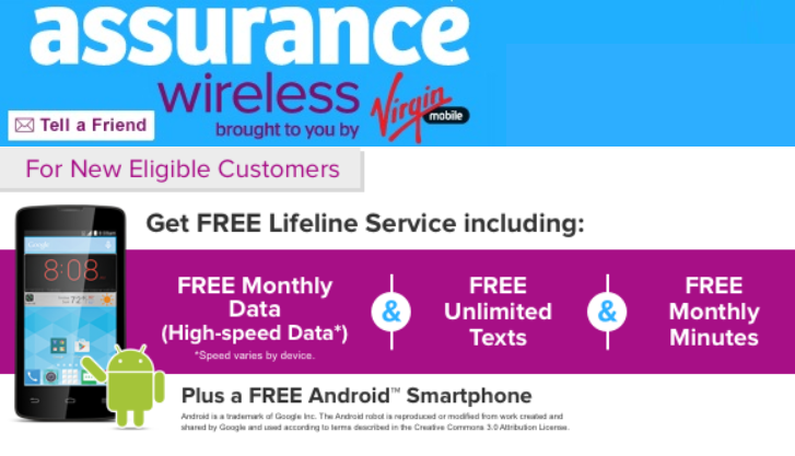 There are many free phone offers on Assurance Wireless