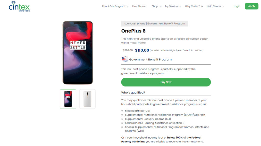 OnePlus 6 is available on Cintex with attractive discount